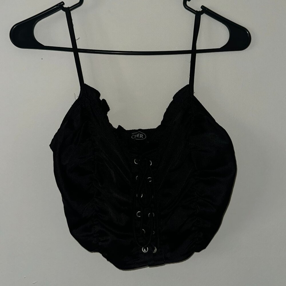 Cider Lace Up Cami Top